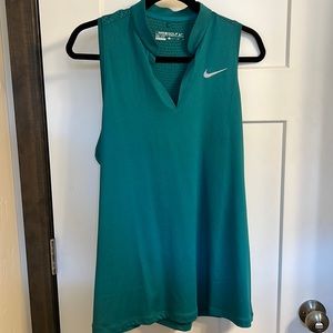 Nike Golf Green Polo, sleeveless, Size XL